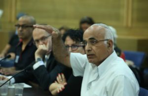 Yosef Gamliel testifies at the Knesset committee. Tsachi Miri/TPS