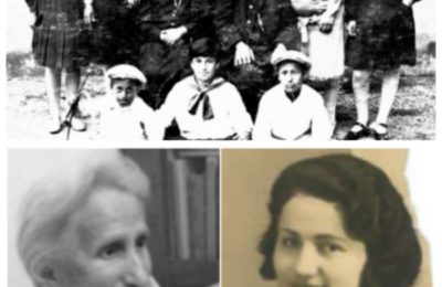 The Mogyoros family top; Miriam Glattstein, bottom left; Esther Klein, bottom right.