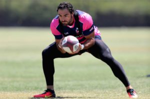 Nate Ebner at a training session at the Olympic Training Center, July 14 in Chula Vista, Calif. (Sean M. Haffey/Getty)