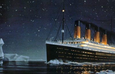 An artistic rendering of the RMS Titanic.