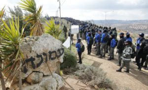 The Amona outpost was evacuated Feb. 1. (Hillel Maier/TPS)