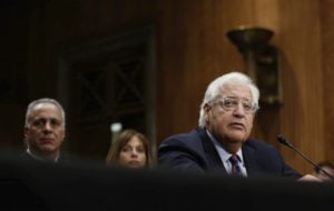David Friedman testifies before the Senate Foreign Relations Committee, Feb. 16. (Win McNamee/Getty)