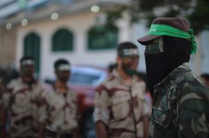 Izzedine al-Qassam Brigades cadets in Kahn Yunis, 2015. (Christopher Furlong/Getty)