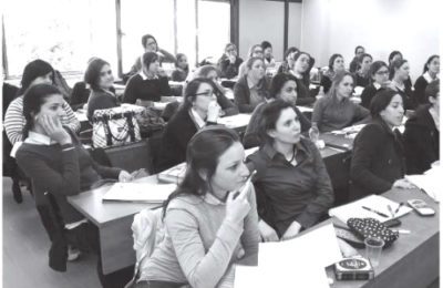 Students at Tmura Haredi College of Engineering
