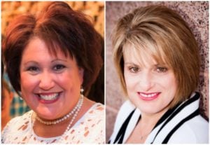 Amy Becker, left, and Cindy Abramson