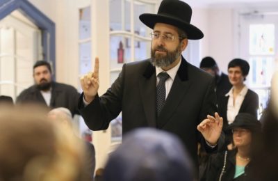 Rabbi David Lau, Ashkenazi Chief Rabbi of Israel, speaking in Berlin, Germany in 2013. (Sean Gallup/Getty)