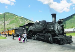 The coal-powered railroad that runs between Durango and Silverton.