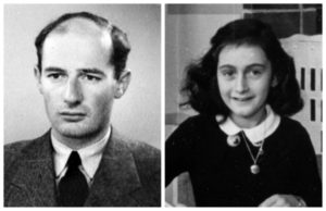 Raoul Wallenberg, left; Anne Frank