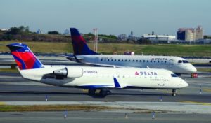 Delta planes at LaGuardia. (Robert Alexander/Getty)