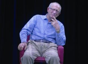 A holographic image of Sam Harris. (Ron Gould)