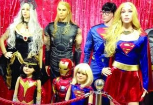 Purim costumes at Brurya in Tel Aviv.