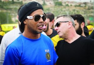 Ronaldinho in Jerusalem. (Yonatan Sindel/Flash90)