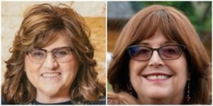 Esther Melamed, l; Dale Sievers