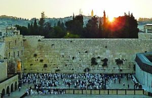 Sunrise at the Western Wall