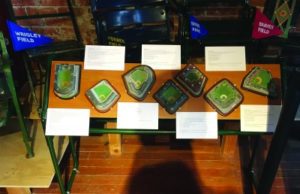 The museum features models of baseball parks across the nation.