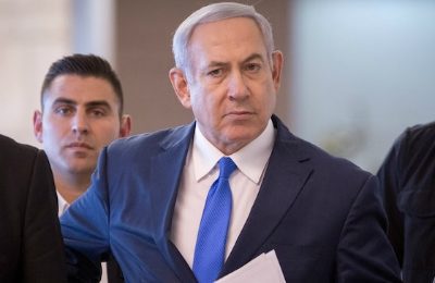 Benjamin Netanyahu arrives at the Israeli parliament on November 19, 2018. (Miriam Alster/Flash90)