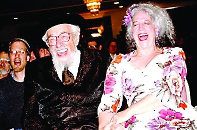 Eve Ilsen with her late husband, Reb Zalman Schachter-Shalomi.