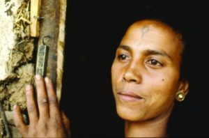 Berchko Adela as a young girl in Ethiopia. (Beth Hatfutsot)