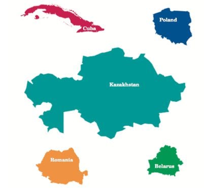 Lipman_Seders Just a few of the countries where Steve Lipman has led seders.