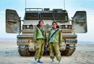 Two Artillery Corps fighters and instructors in Shivta, Israel (Debbie Zimelman)
