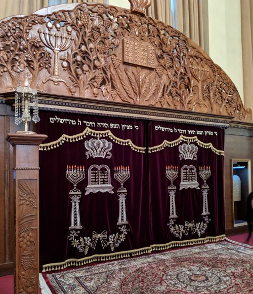 The Torah art in the Baku's newest synagogue