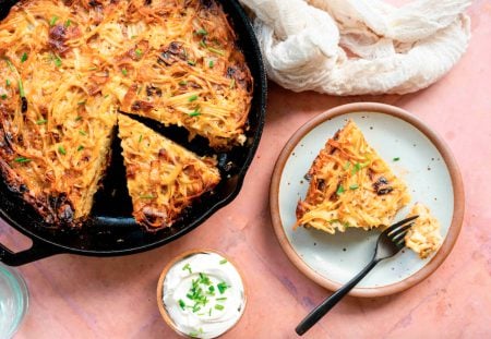 Cast-Iron Potato & Caramelized Onion Kugel (Micah Siva)