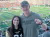 Sara and Zack Golditch at a recent CSU Rams football game. Both are alumni of the school; Zack was a star on its football team.