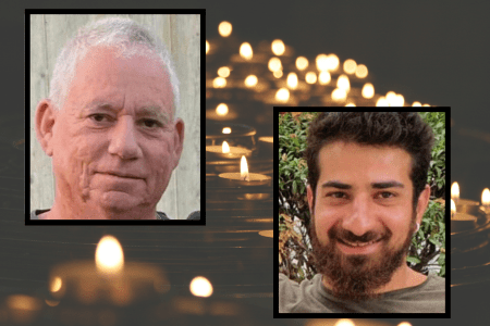 The bodies of Ilan Weiss, left, and Idan Shtivi, were recovered by Israeli forces last week in Gaza. Both were murdered by Hamas on Oct. 7, 2023. (JNS)