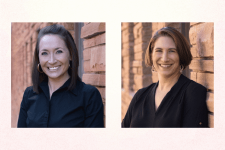 Rabbi Emily Hyatt, left, and Rabbi Elizabeth Sacks