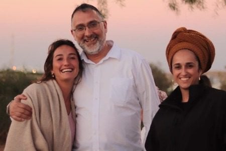 Tiferet Lapidot, left, with her parents Ohad and Sarit. Tiferet was murdered on Oct. 7, 2023 in the Hamas massacre.