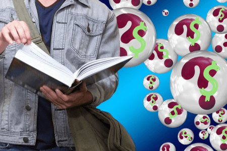 Illustrative picture questioning US university funding from countries abroad.