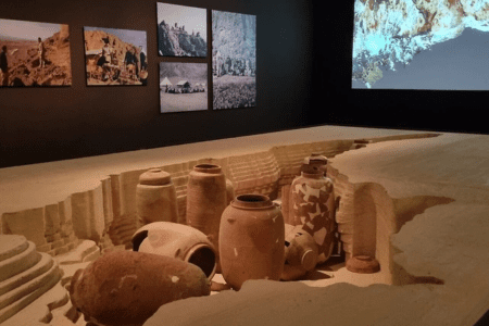 The Great Isaiah Scroll exhibition at the Israel Museum in Jerusalem, Feb. 26, 2026. (Sharon Altshul)