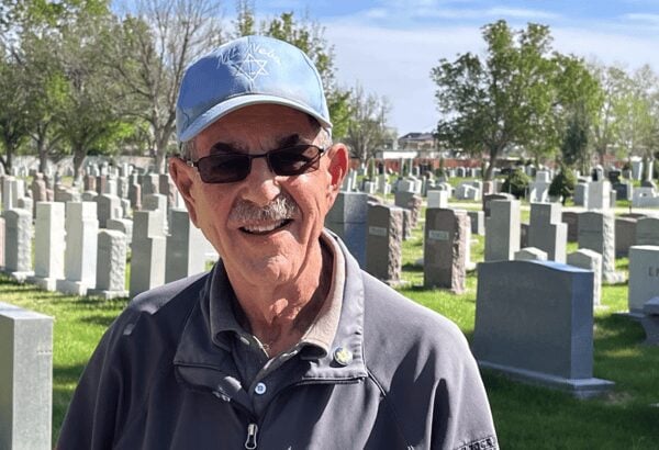 Jay Siegel, pictured at Mt. Nebo Cemetery at the border of Denver and Aurora. (Steve Mark)