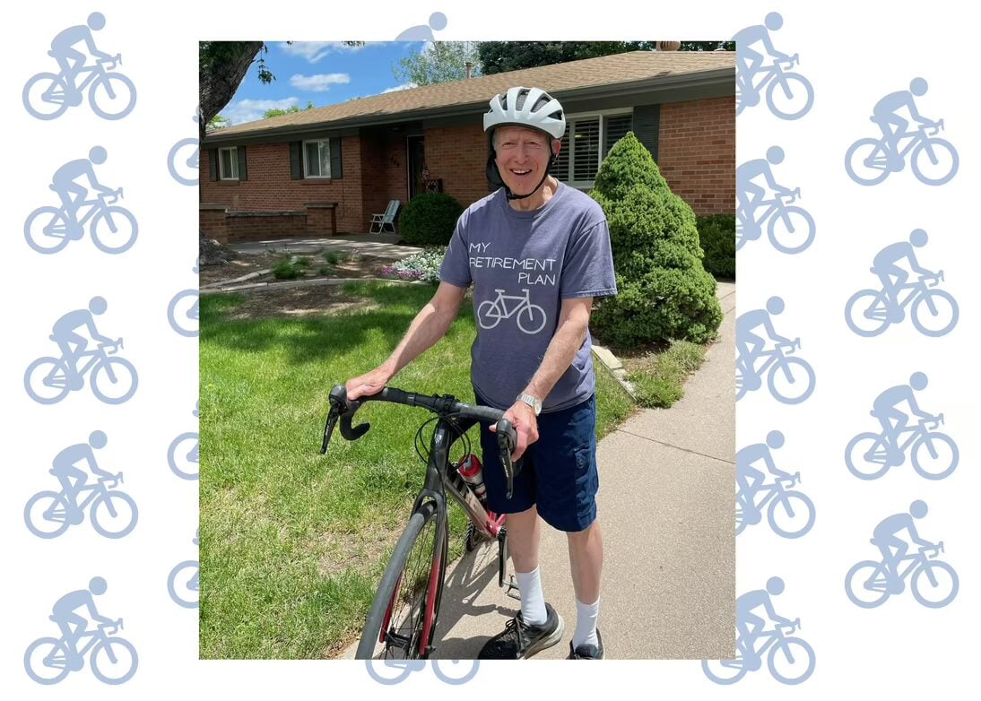 Jerry Streltzer, 80, rides his bike everywhere — for recreation and errrand.