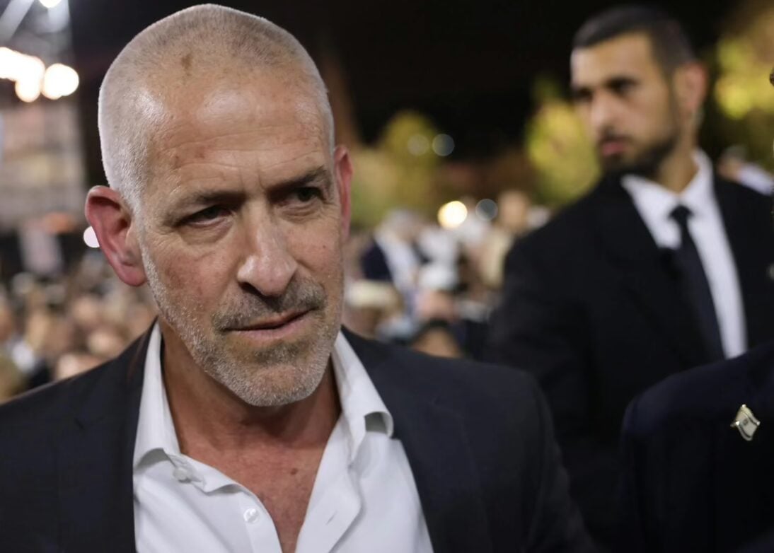 Ronen Bar pictured on Israel’s annual Holocaust Remembrance Day, Jerusalem, April 23, 2025. (Chaim Goldberg/Flash90)